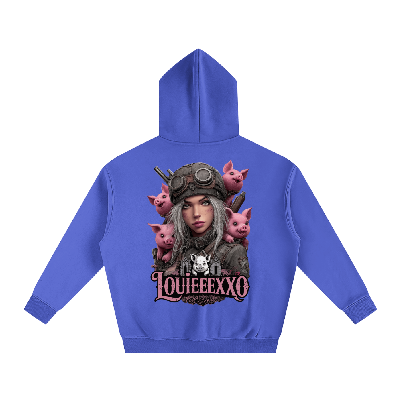 Louieeexxo Oversize Fleeced Hoodie