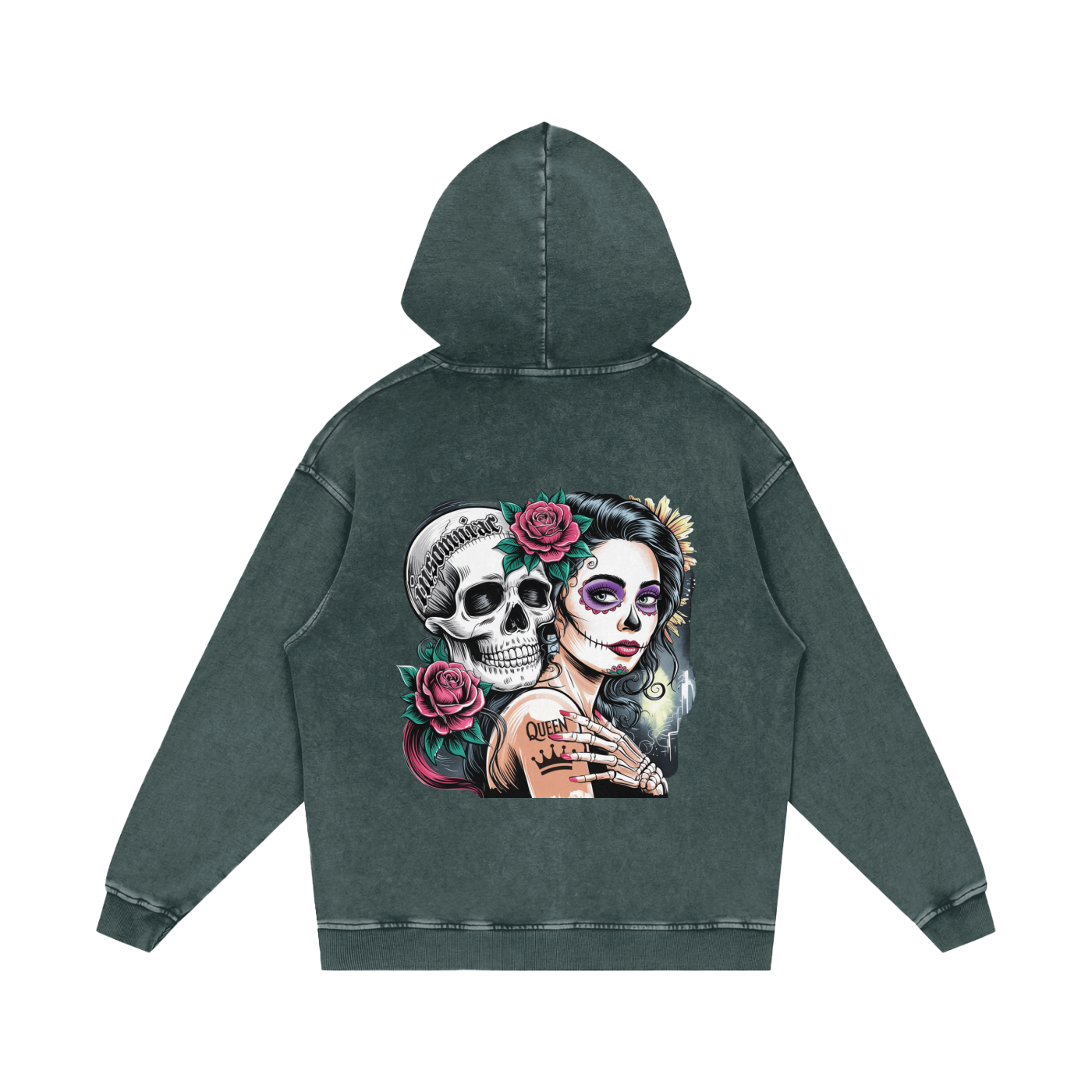QueenSteph Acid Wash Oversize Hoodie