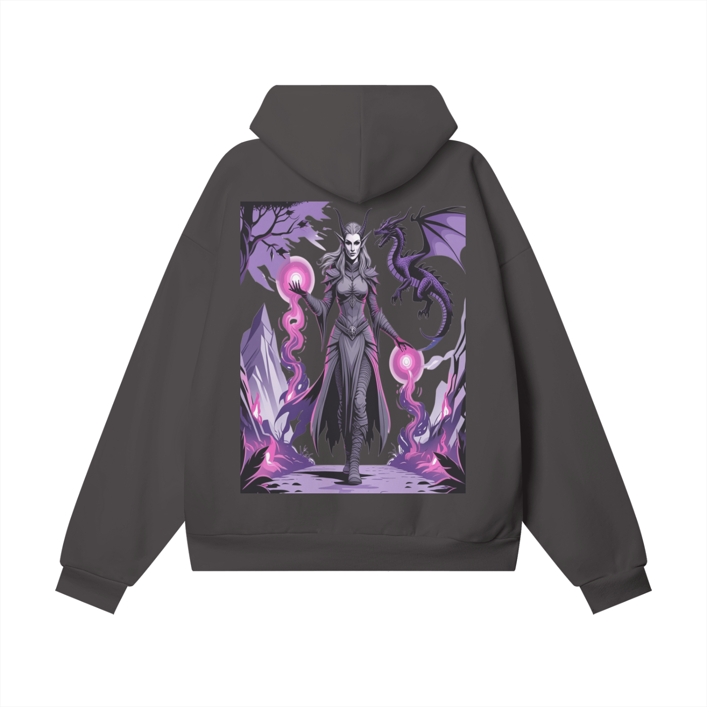 Saphnir Oversize Heavyweight Hidden Pocket Fleece Hoodie