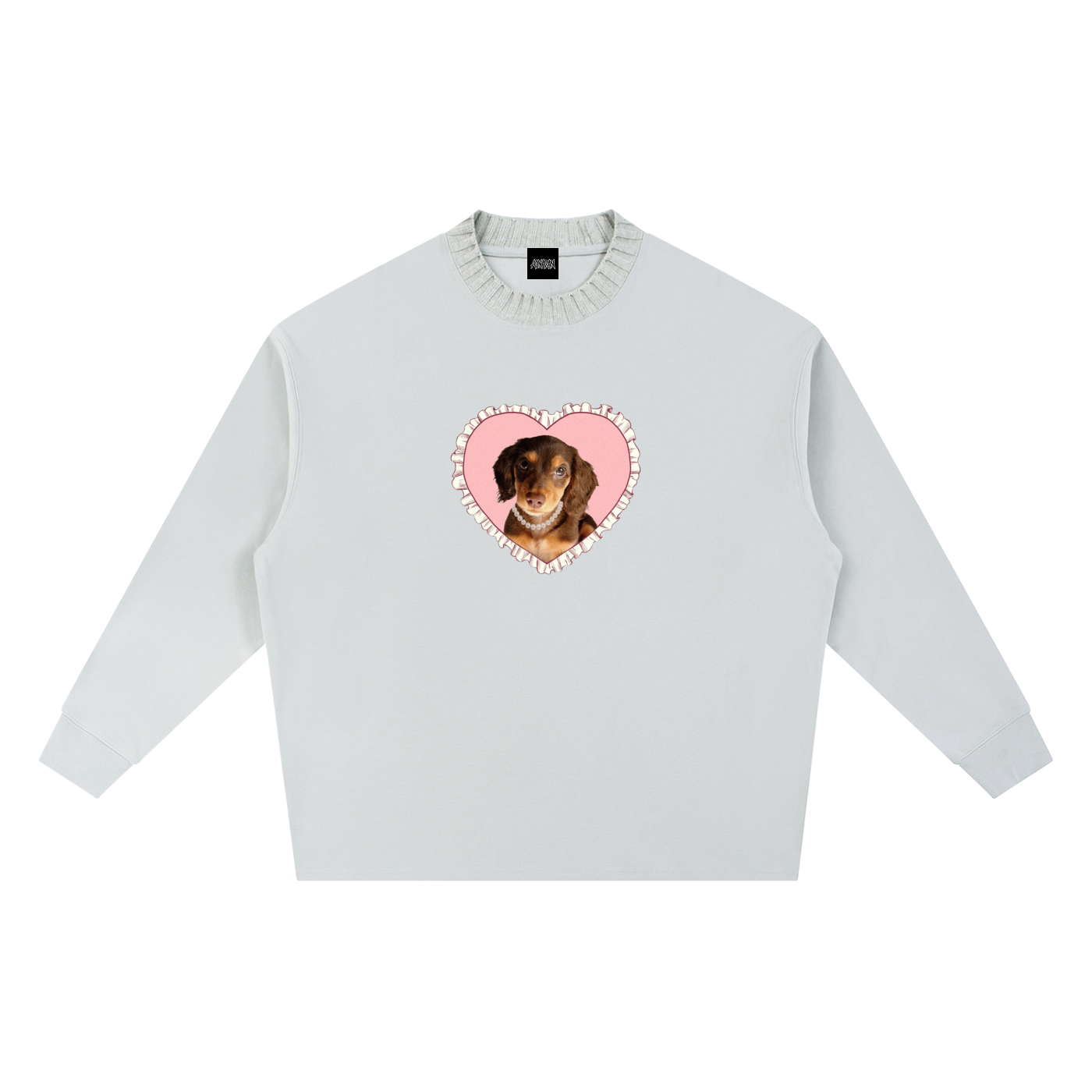 Marie B-Day Collection Knitted Round Neck Oversize Sweatshirt