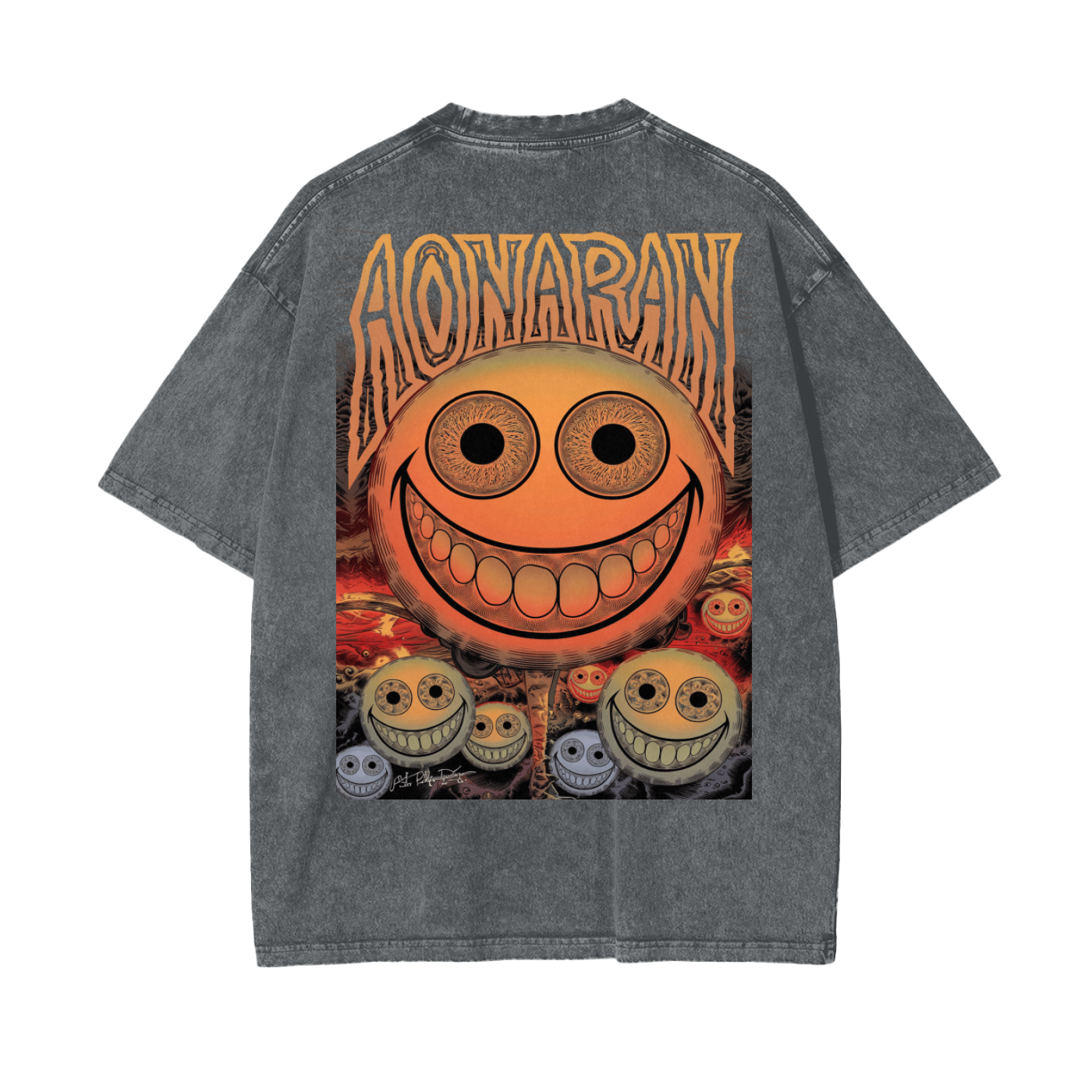 Aonaran Reversed Oversize Snow Washed T-Shirt