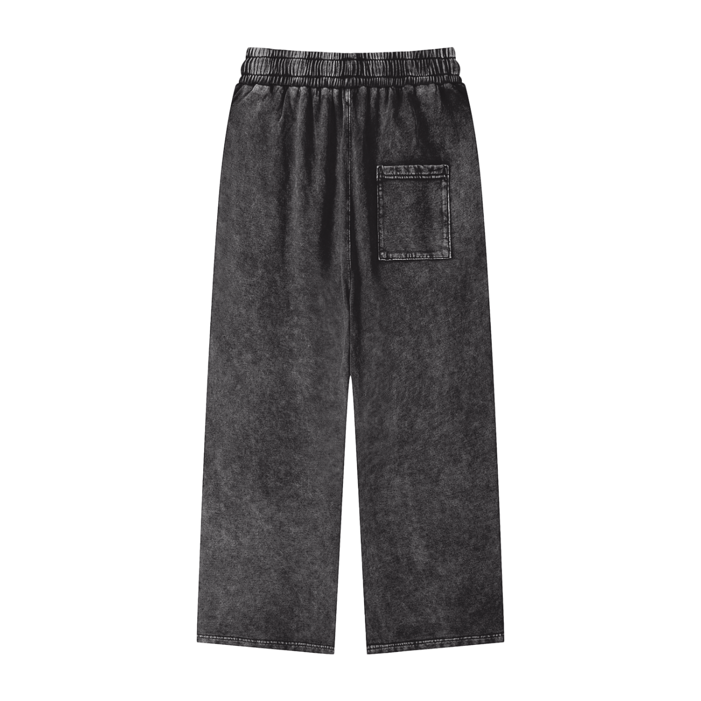 QueenSteph Acid Wash Straight Leg Pants