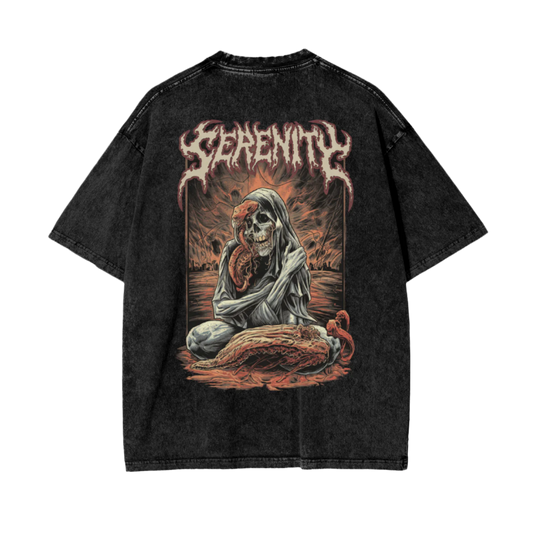 Aonaran Reversed Oversize Snow Washed T-Shirt