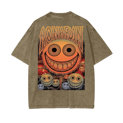 Aonaran Reversed Oversize Snow Washed T-Shirt