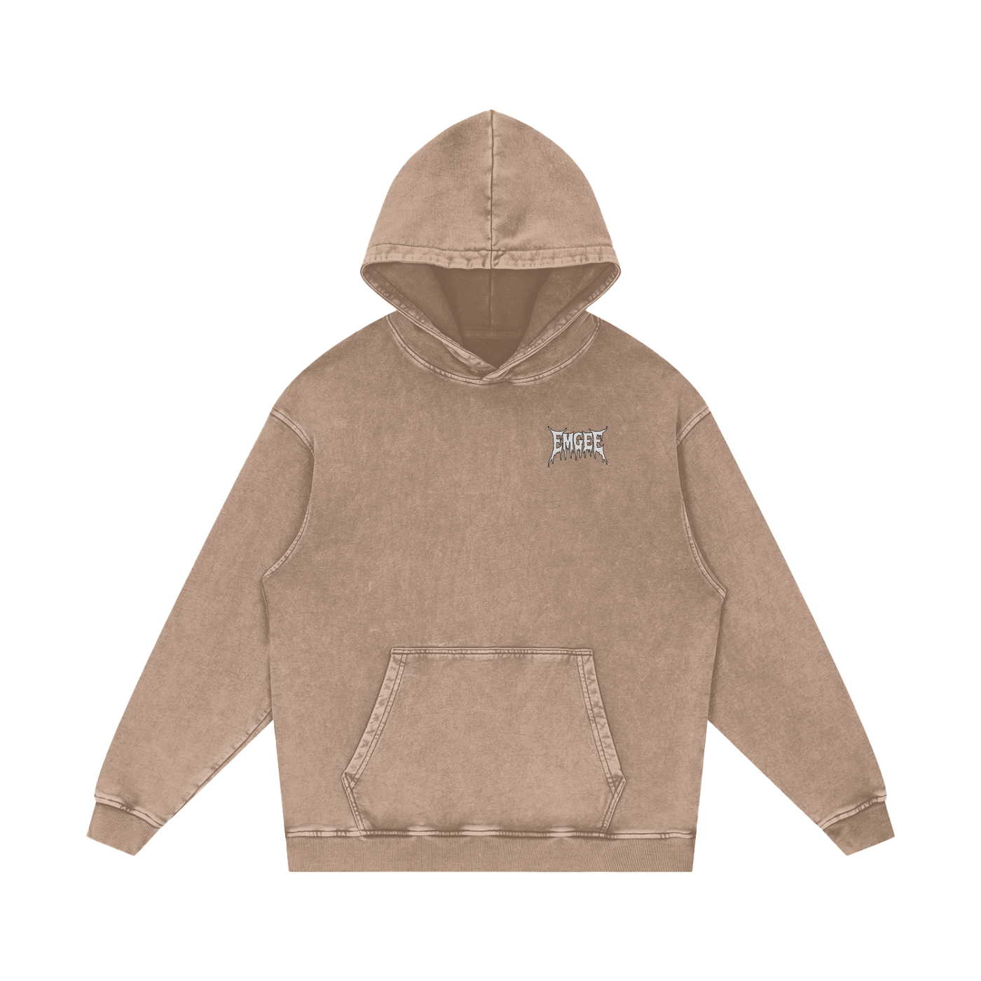 EMGEE Acid Wash Oversize Hoodie