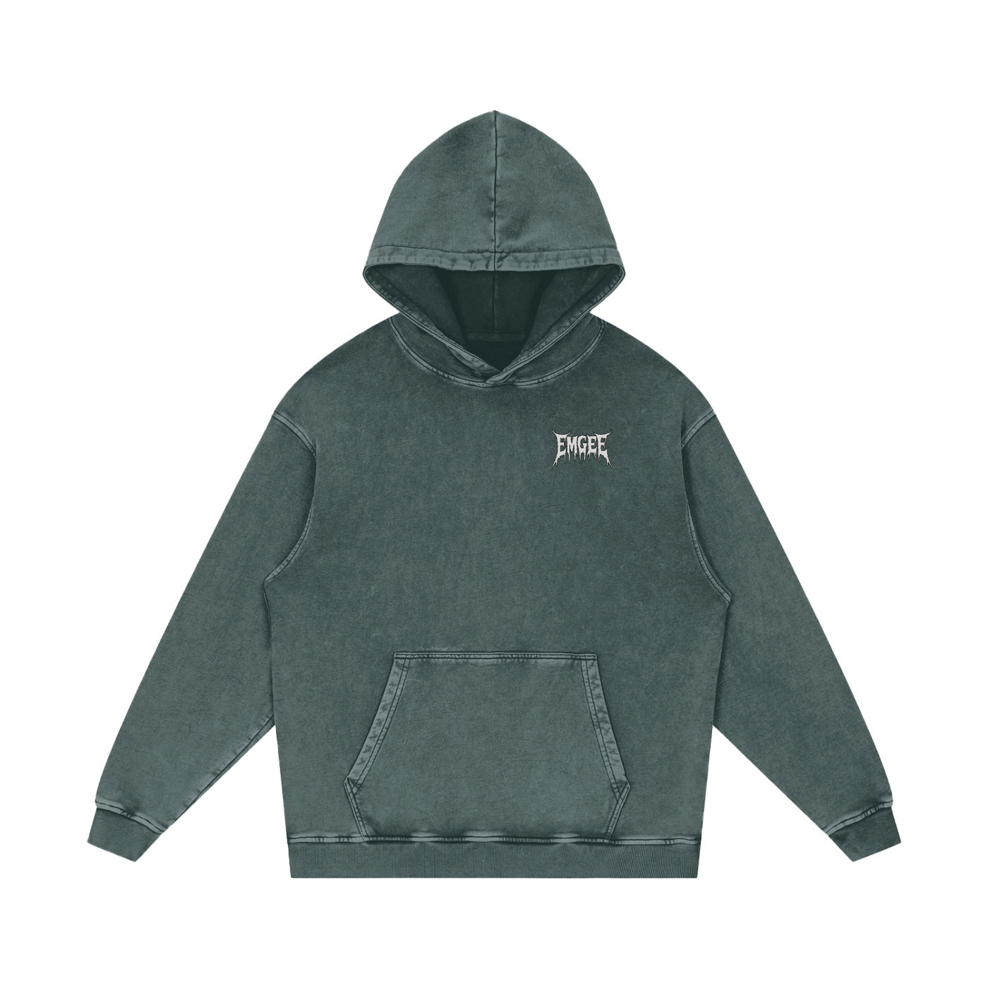 EMGEE Acid Wash Oversize Hoodie