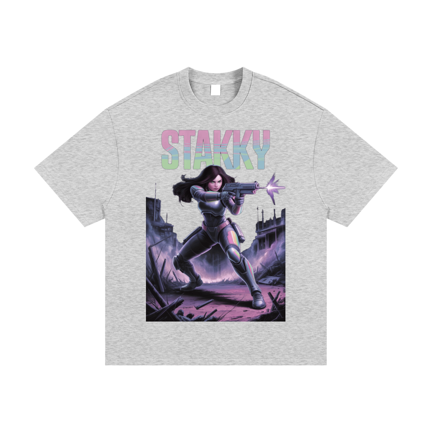 Stakky Season 2 Essential Heavyweight Cotton T-Shirt