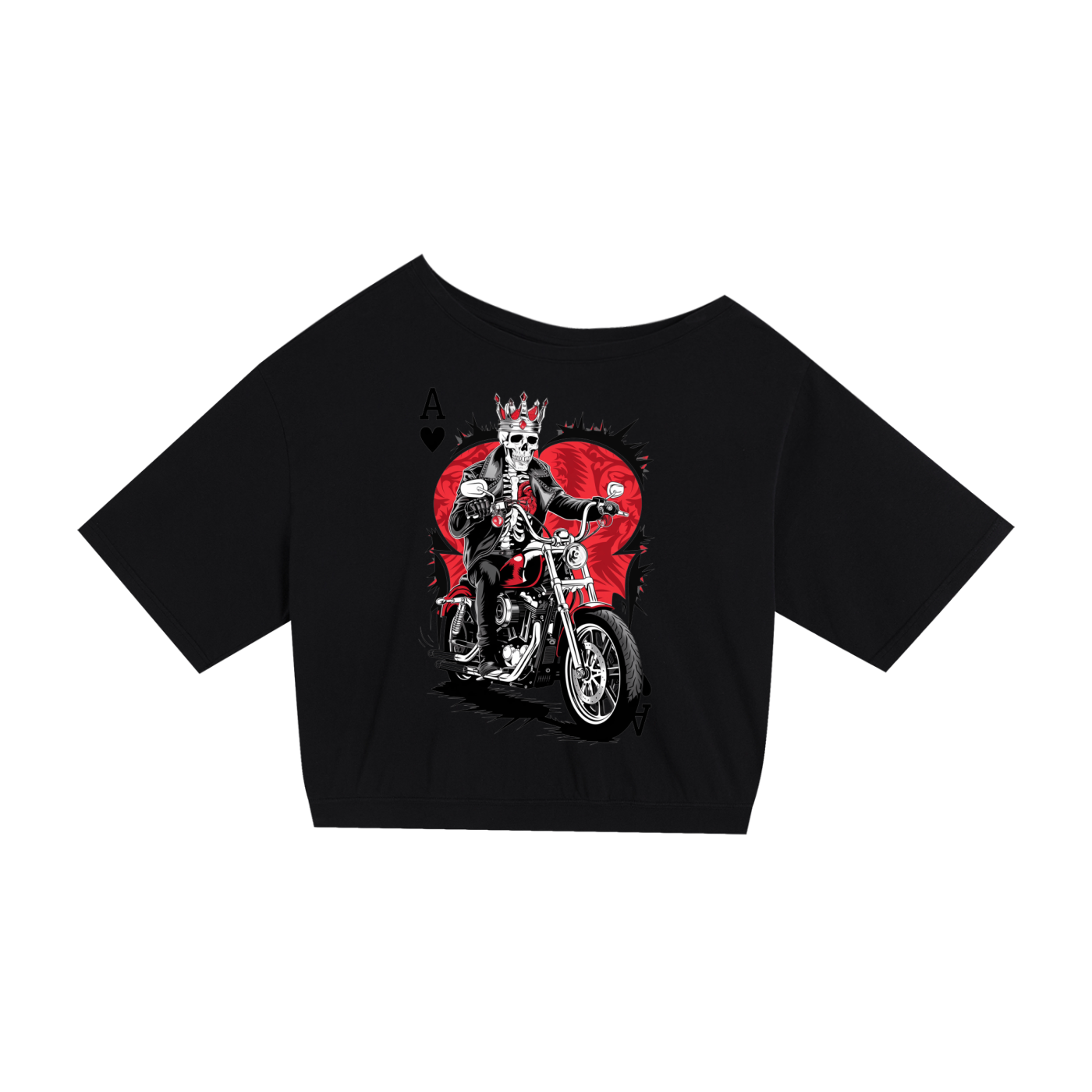 Aonaran Ace Asymmetric Shoulder Oversized Cotton T-Shirt