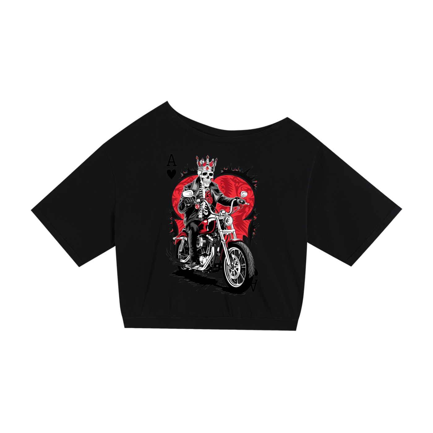 Aonaran Ace Asymmetric Shoulder Oversized Cotton T-Shirt