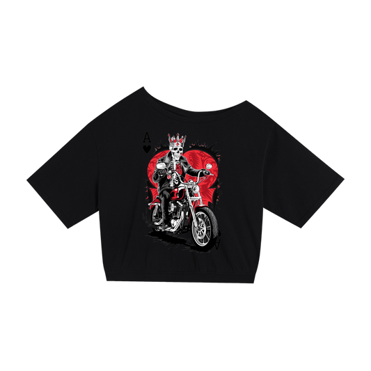 Aonaran Ace Asymmetric Shoulder Oversized Cotton T-Shirt