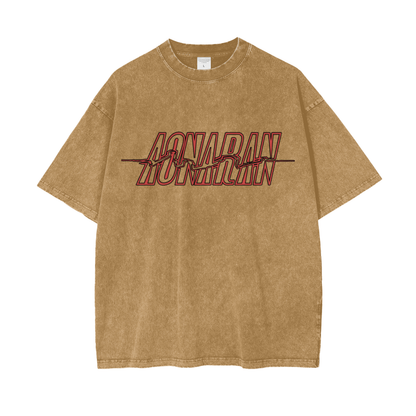 Aonaran Graphic Acid Wash Oversize T-Shirt