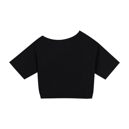 Aonaran Ace Asymmetric Shoulder Oversized Cotton T-Shirt