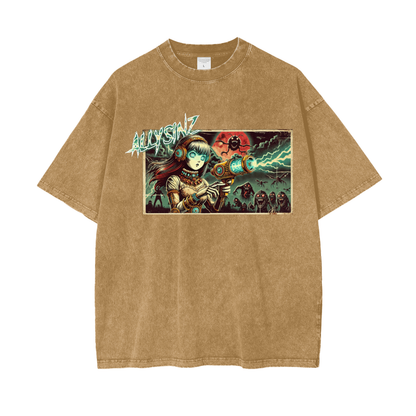 Allysinz Oversize Snow Washed T-Shirt