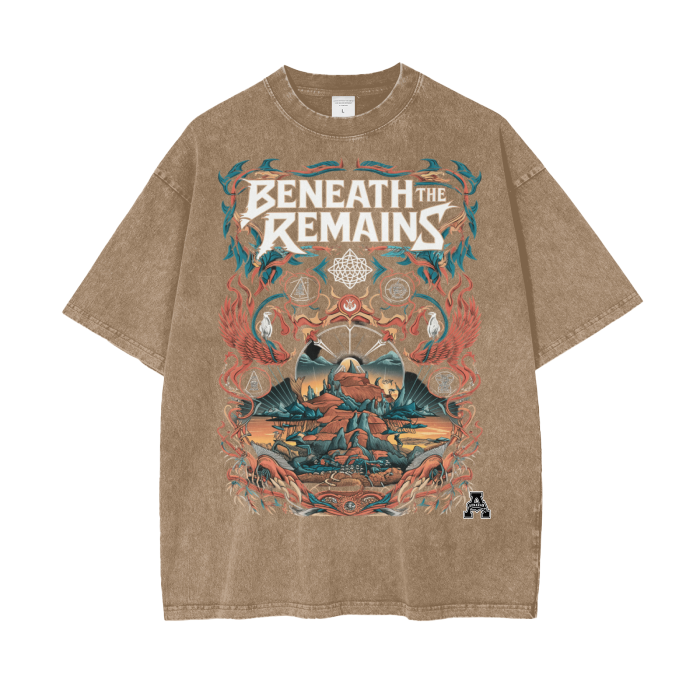 Aonaran Graphic Acid Wash Oversize T-Shirt