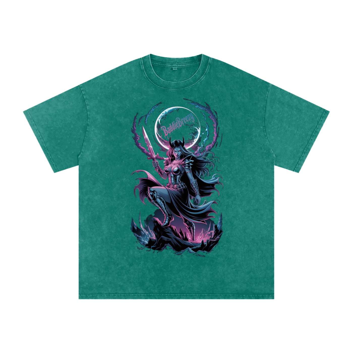 BaddieBreezy Acid Wash Oversize T-Shirt