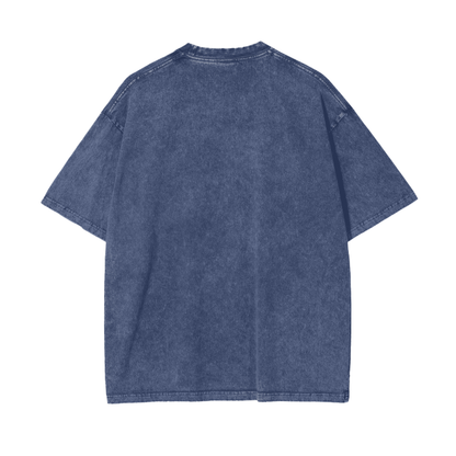 Aonaran Graphic Acid Wash Oversize T-Shirt