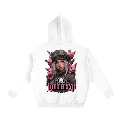 Louieeexxo Oversize Fleeced Hoodie