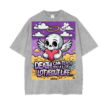 Aonaran Graphic Acid Wash Oversize T-Shirt