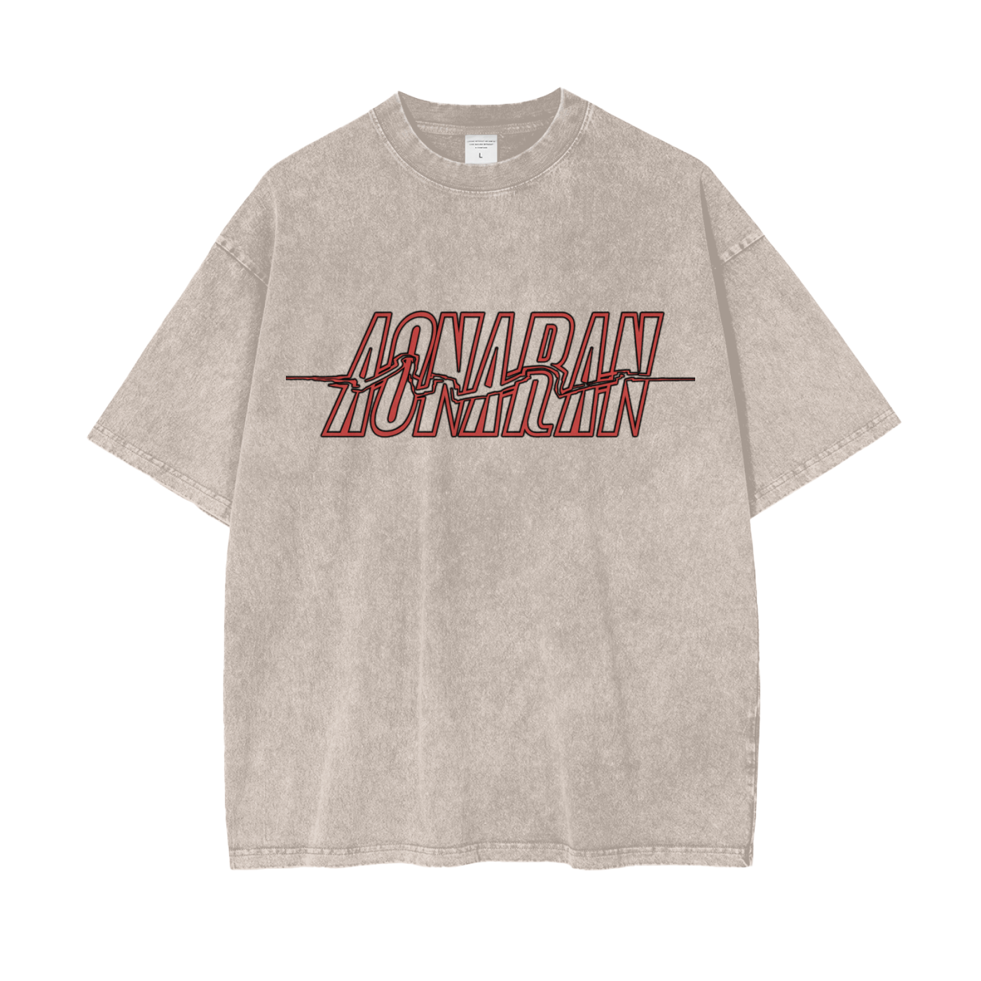 Aonaran Graphic Acid Wash Oversize T-Shirt