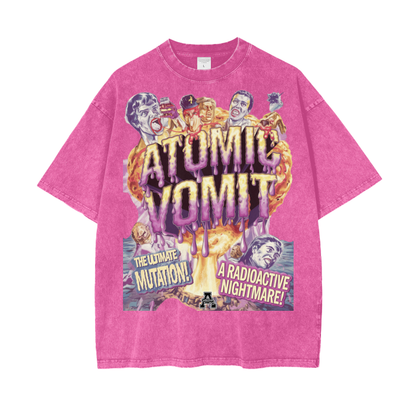 Aonaran Graphic Acid Wash Oversize T-Shirt