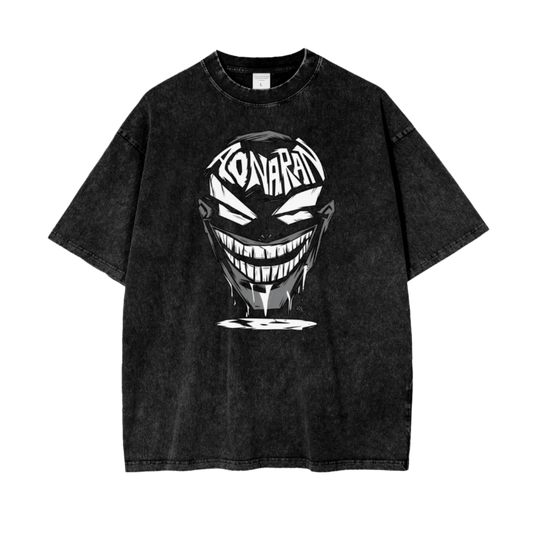 Aonaran Graphic Acid Wash Oversize T-Shirt