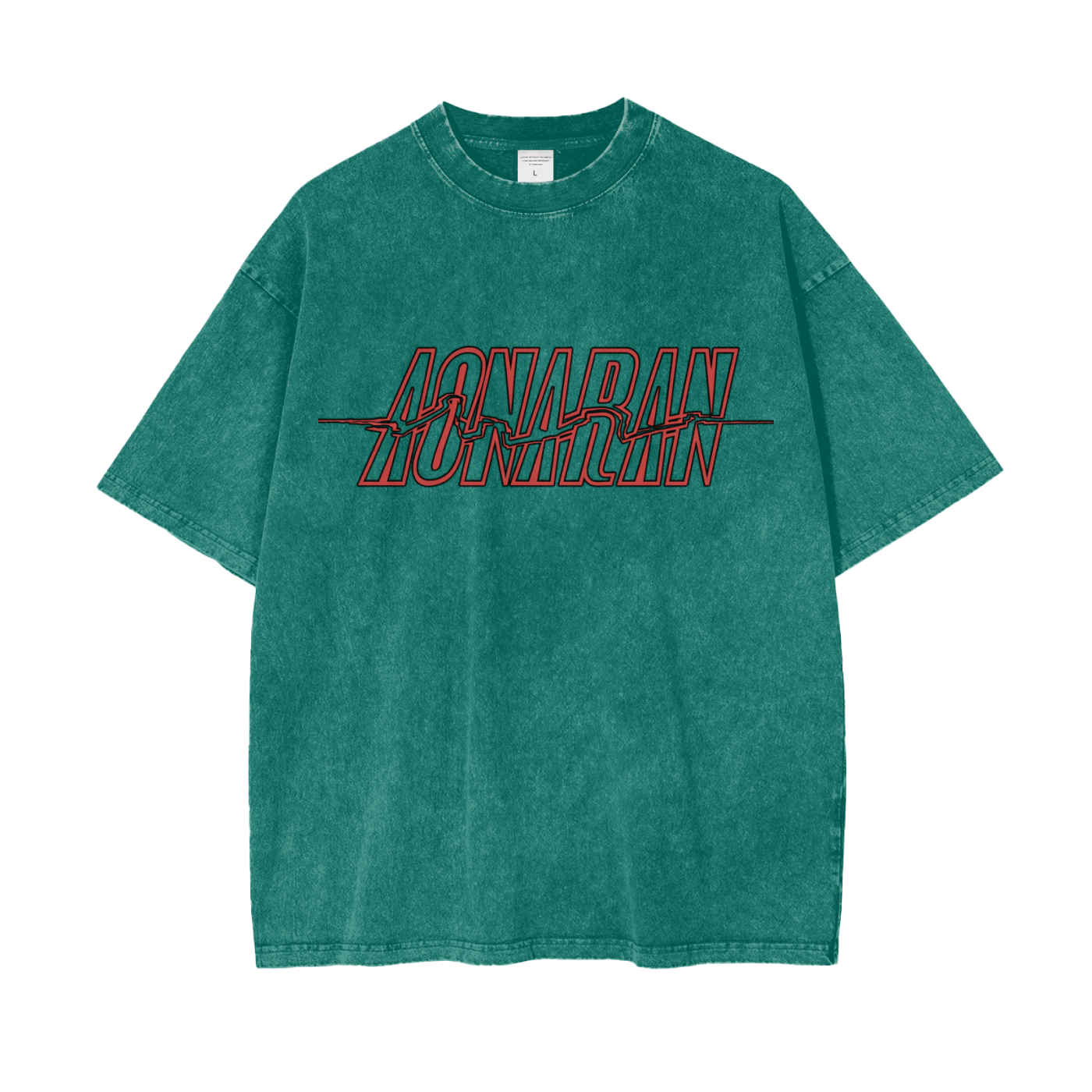 Aonaran Graphic Acid Wash Oversize T-Shirt
