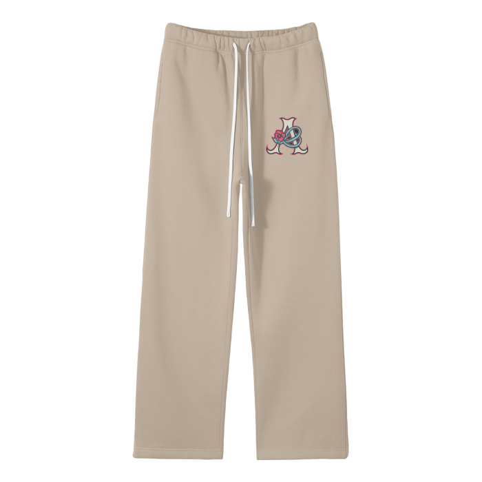 DeJen by DeJenQueen Unisex Solid Color Fleece Straight Leg Pants