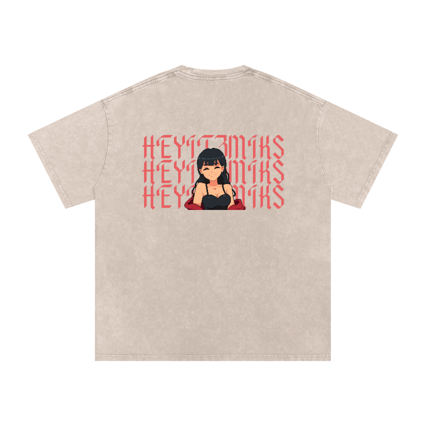 HeyItzMiks Acid Wash Oversize T-Shirt