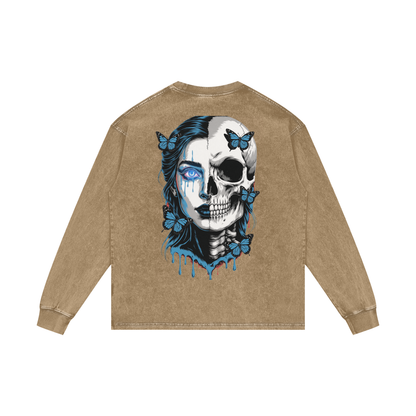 BreeLuxe Season 2 Acid Wash Oversize Long Sleeve T-Shirt