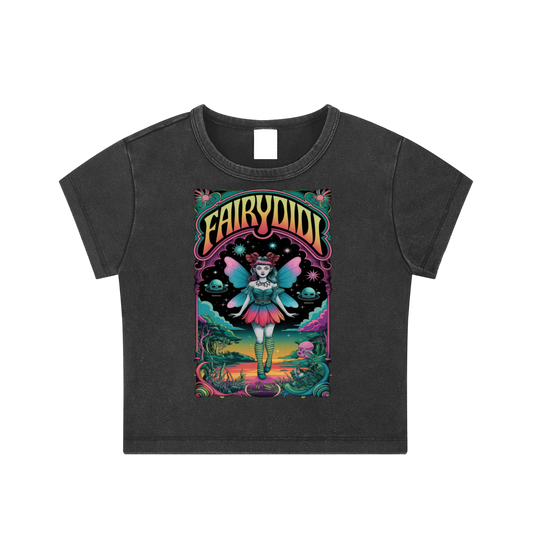 FairyDIDI Snow Washed Crop Top