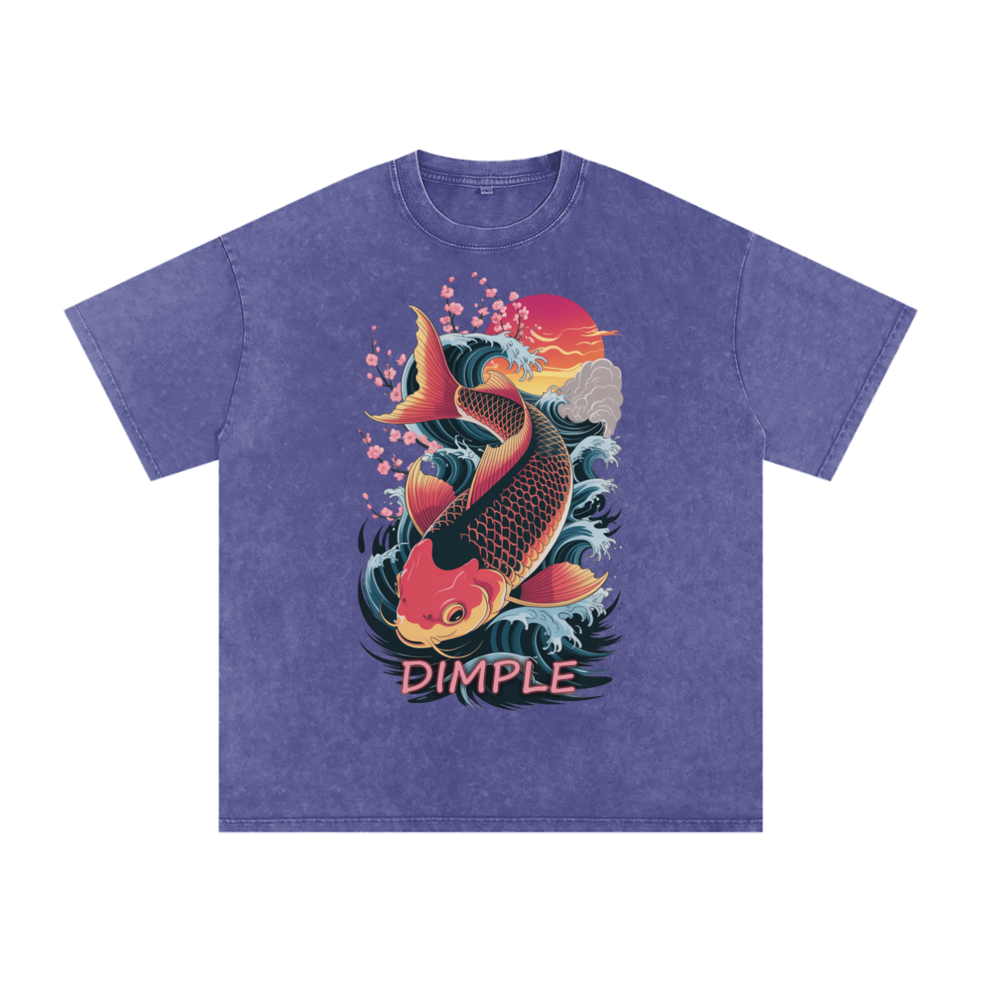 Dimple Acid Wash Oversize T-Shirt