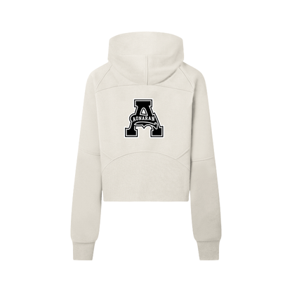 Aonaran Womens Cropped Half-Zip Hoodie
