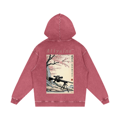 Allysinz Acid Wash Oversize Hoodie