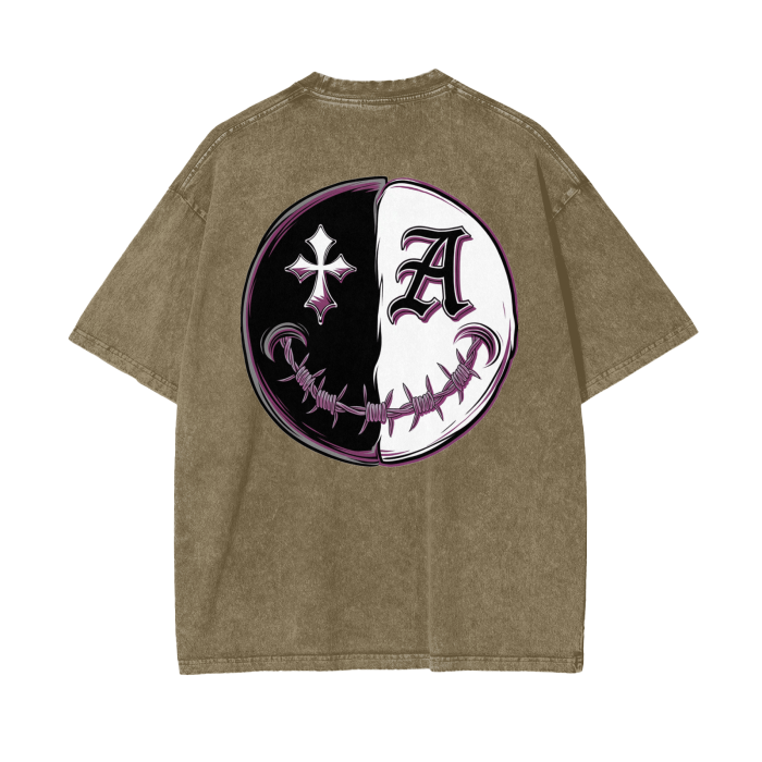 Aonaran Asylum Oversize Snow Washed T-Shirt