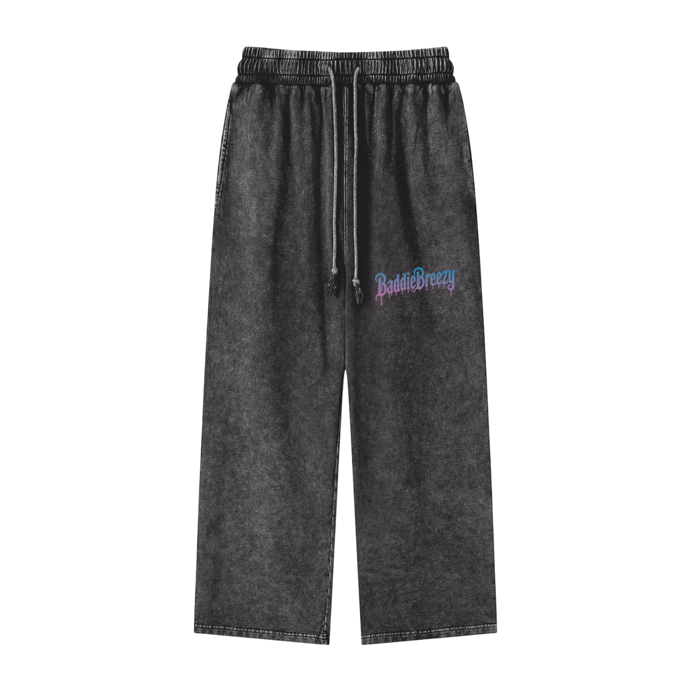 BaddieBreezy Acid Wash Straight Leg Pants