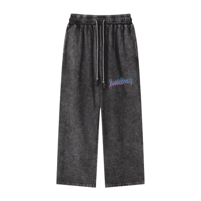 BaddieBreezy Acid Wash Straight Leg Pants