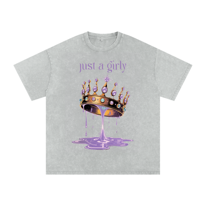 Khaleesi Acid Wash Oversize T-Shirt