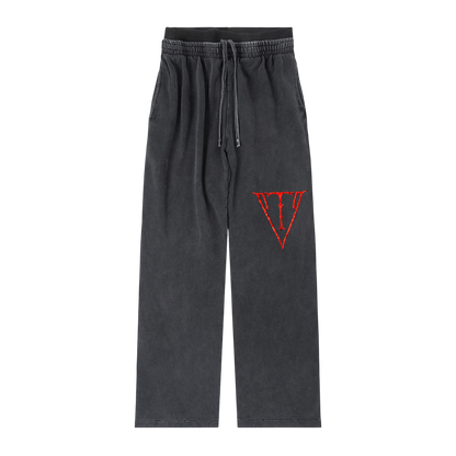 Aonaran NevaeH Vintage Washed Waist Pants