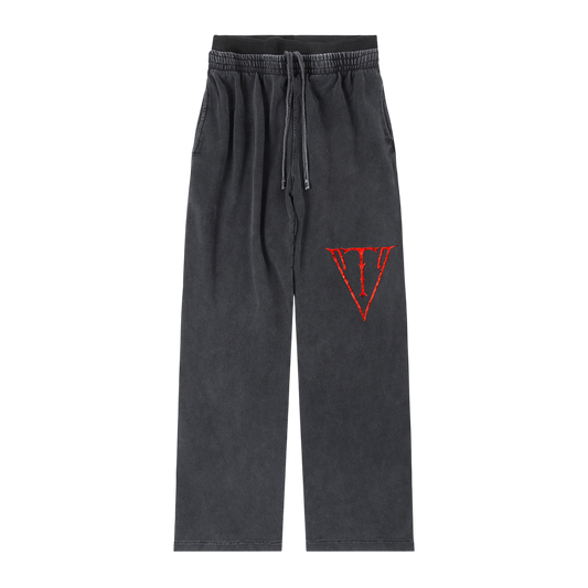 Aonaran NevaeH Vintage Washed Waist Pants