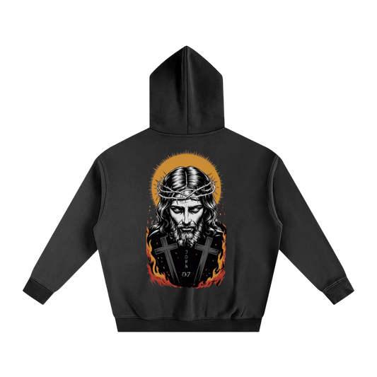 Jesus is King Oversize Fleeced Hoodie