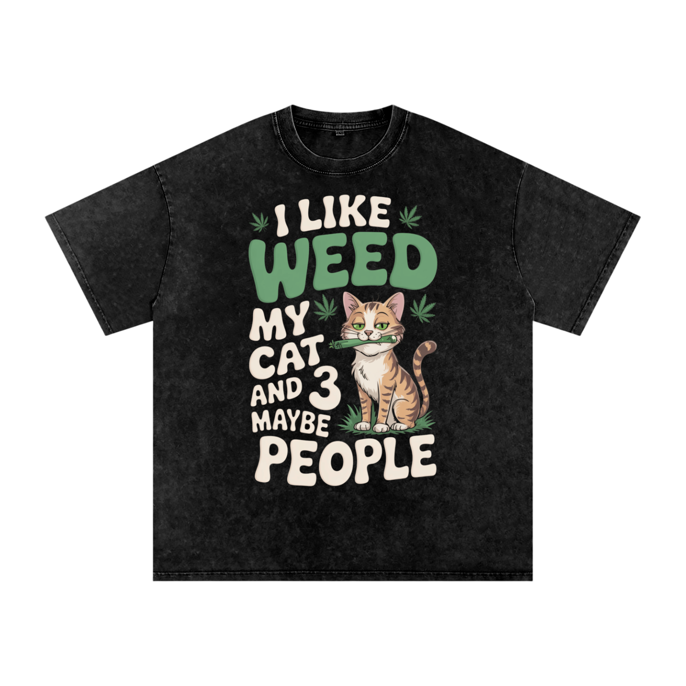 Aonaran 420 Acid Wash Oversize T-Shirt