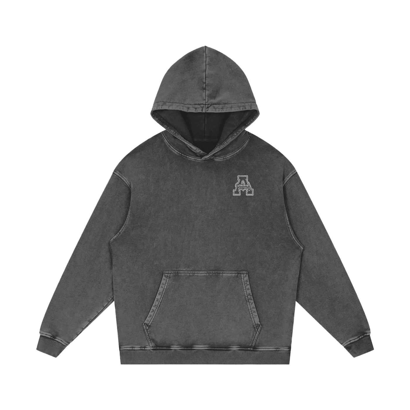Cold World Acid Wash Oversize Hoodie