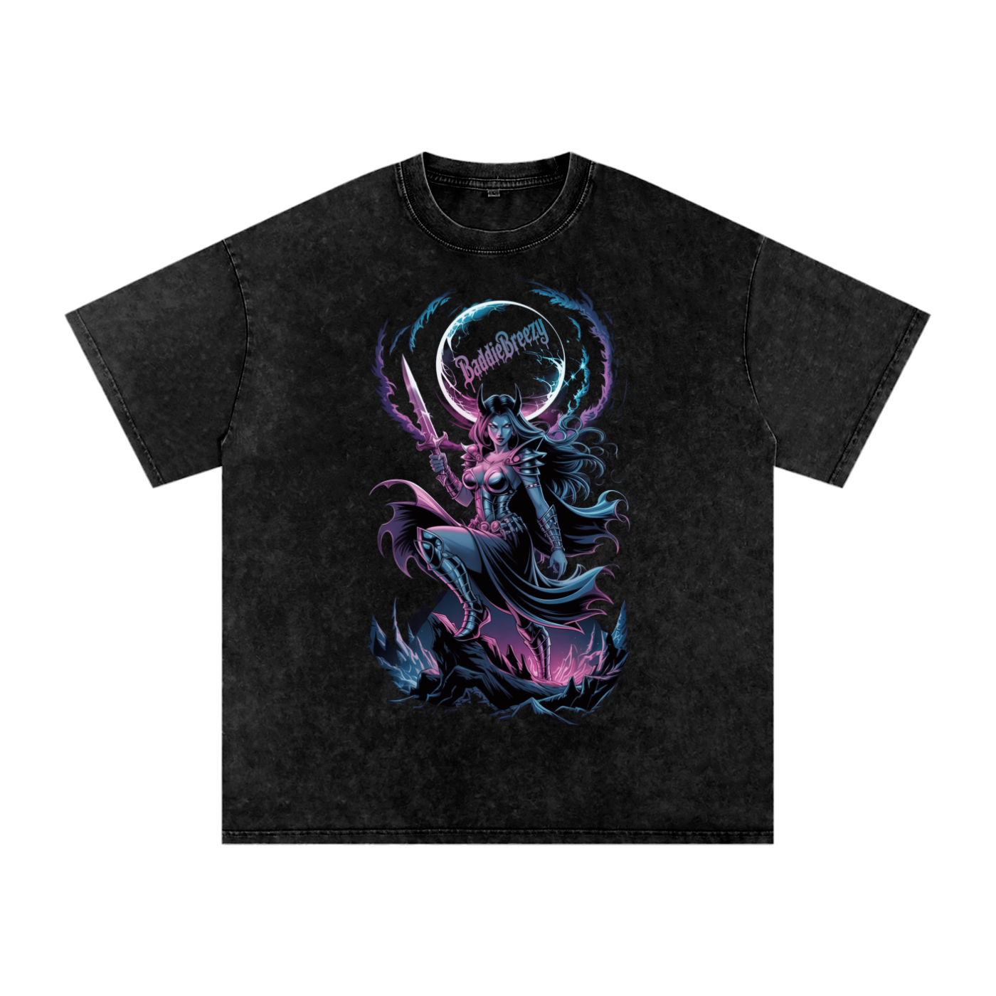 BaddieBreezy Acid Wash Oversize T-Shirt
