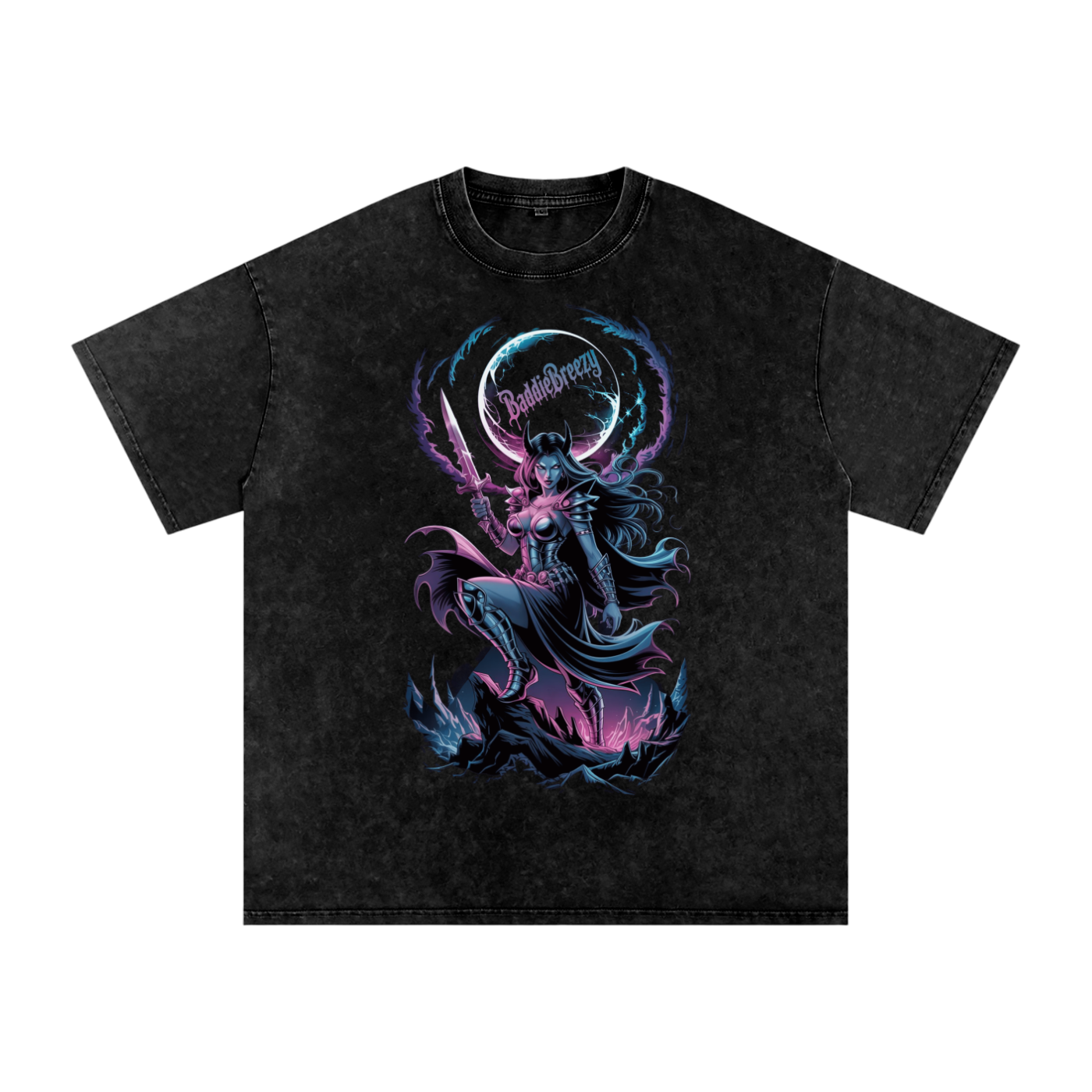 BaddieBreezy Acid Wash Oversize T-Shirt