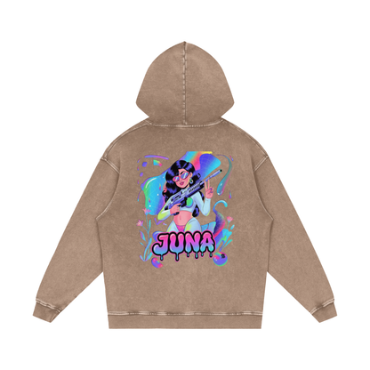 Juna Acid Wash Oversize Hoodie