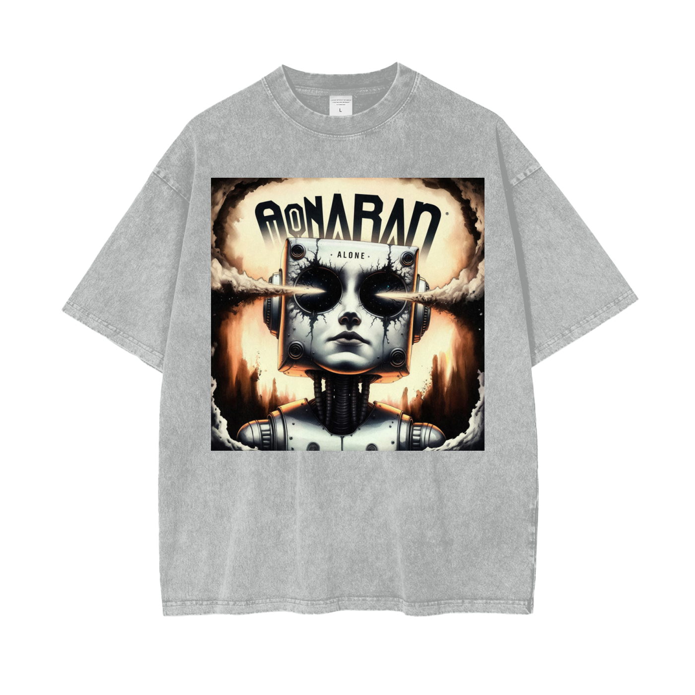 Aonaran Graphic Acid Wash Oversize T-Shirt