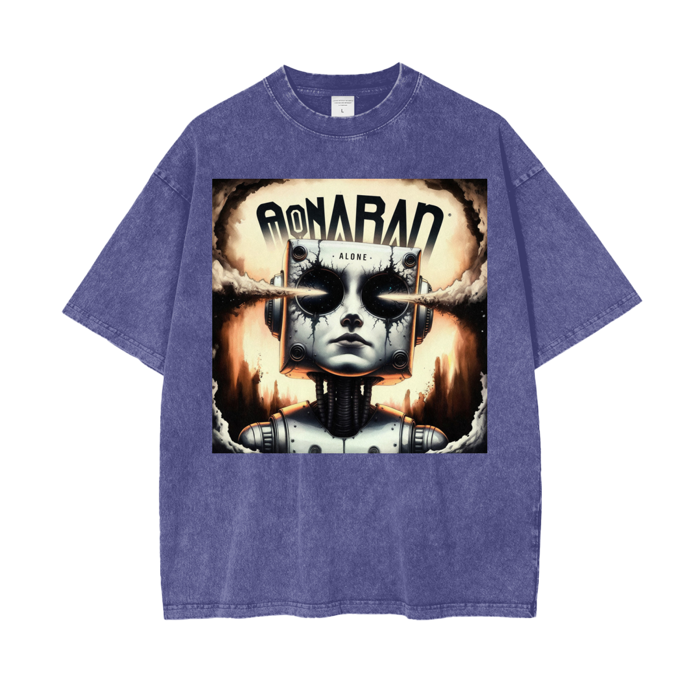 Aonaran Graphic Acid Wash Oversize T-Shirt
