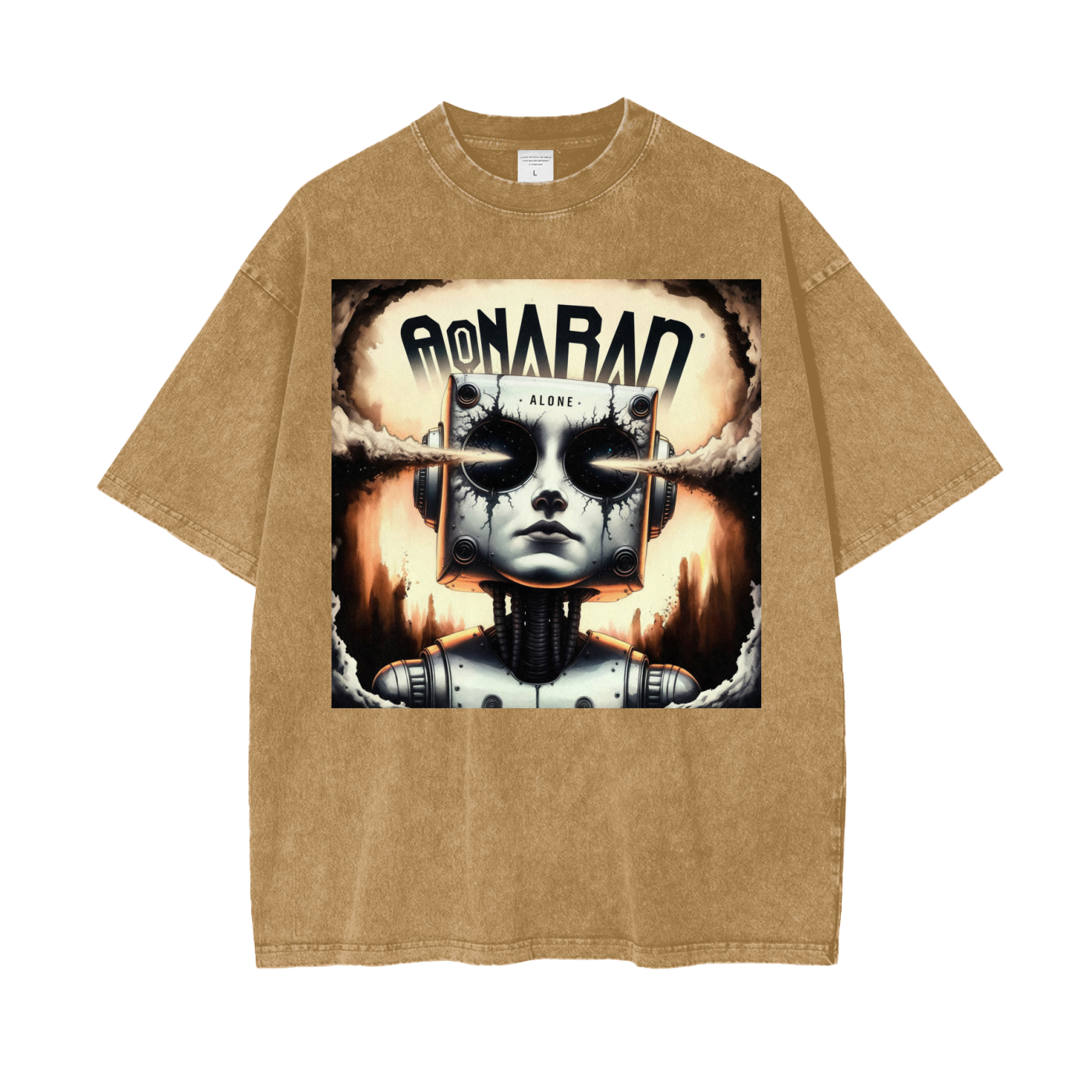 Aonaran Graphic Acid Wash Oversize T-Shirt