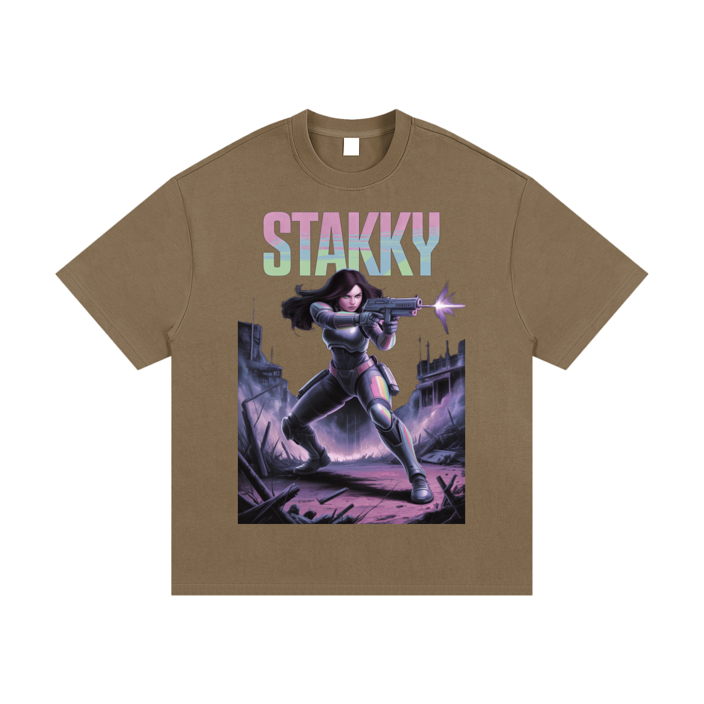 Stakky Season 2 Essential Heavyweight Cotton T-Shirt