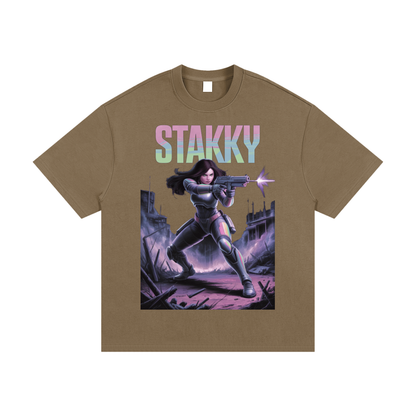 Stakky Season 2 Essential Heavyweight Cotton T-Shirt